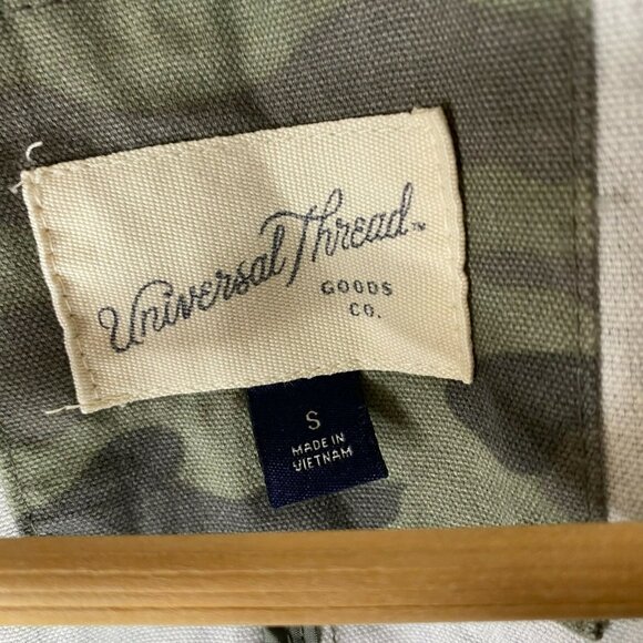 Universal Thread Utility Field Jacket Coat Womens Small Green Camo Camouflage - Picture 3 of 5